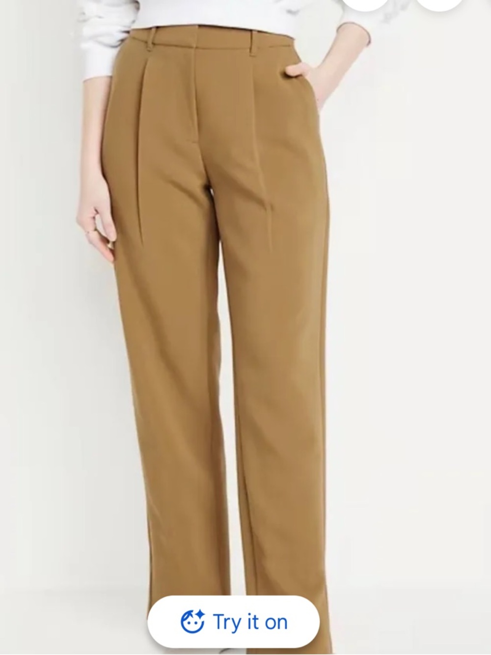 NWOT Old Navy Taylor Tailored Straight-Leg Women’s Pants in Camel. Size 2X